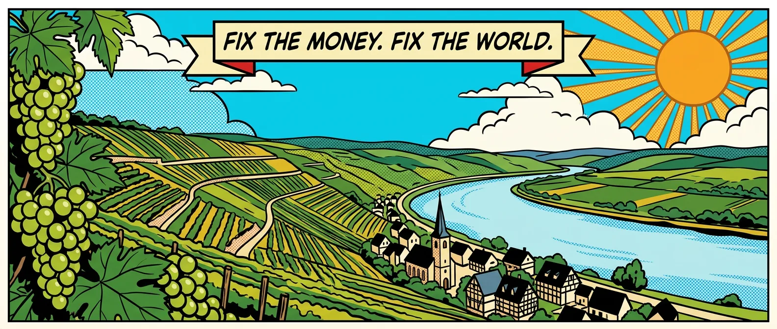 Pop-Art: Sommer am Rhein — Fix the Money. Fix the World.